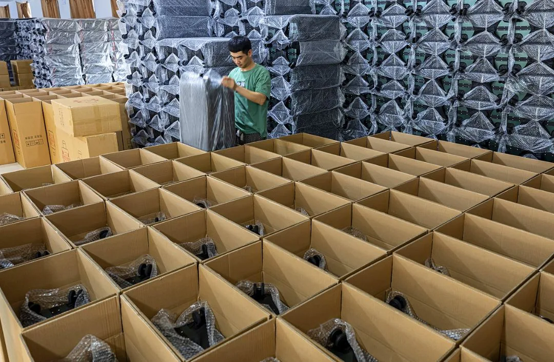 Individually packed bags arranged inside shipping cartons