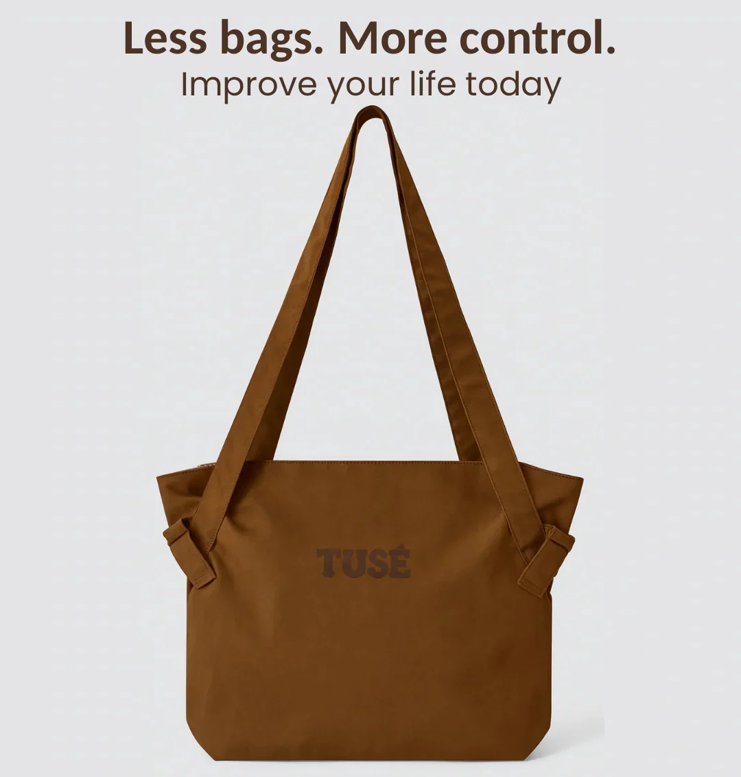 Extra Large Beach Tote for Women c Perfect for Pool Camping Beach Tote Bag - Brown tote full view with and lifestyle slogan