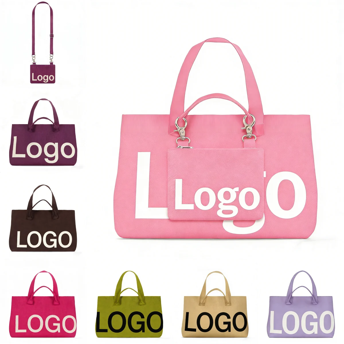 Women's Jacquard Canvas Bags for Large Purse Zipper Summer Beach Bag Knit Shou - full product view for catalog card and detail hero