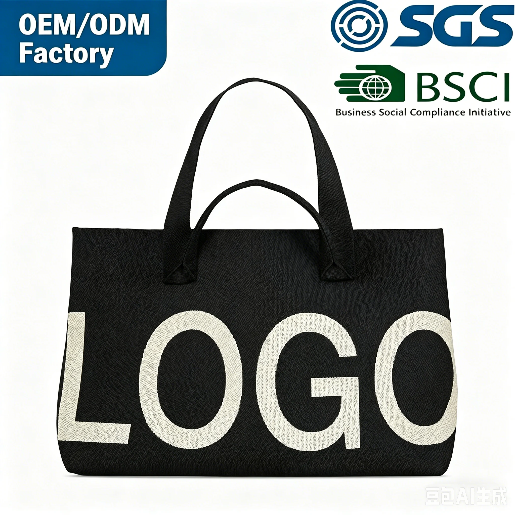 Tote bag en polyester zippé