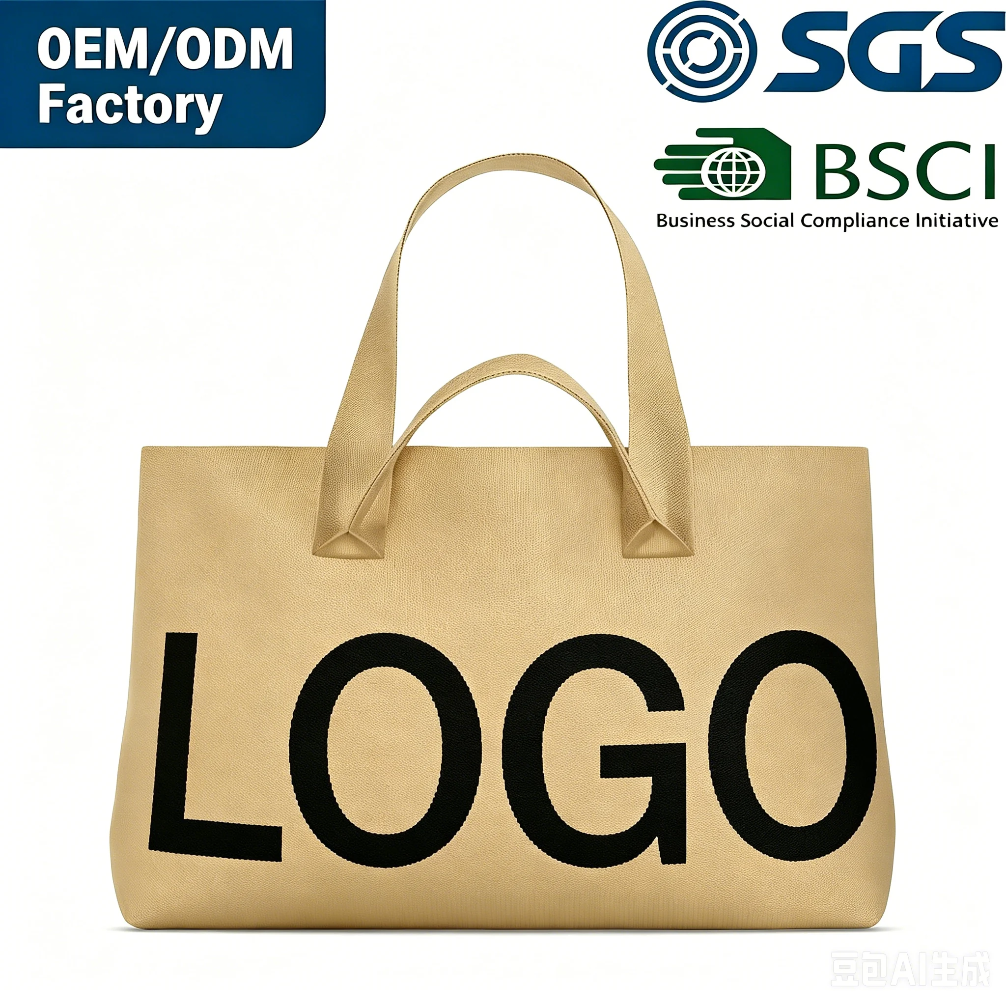 Tote bag en polyester zippé