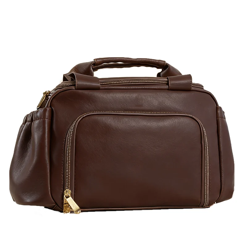 Lunch bag isotherme aspect cuir zippé