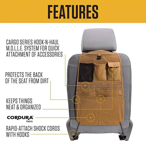 Custom Polyester Car Seat Organizer reference style