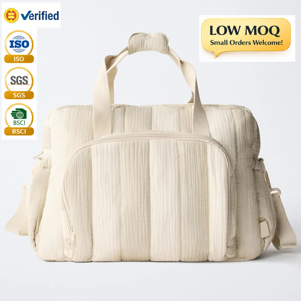 bolsa de maternidade algodão personalizada