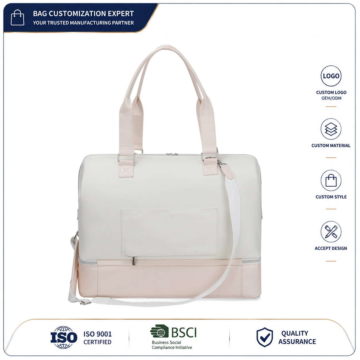 borsone canvas personalizzata