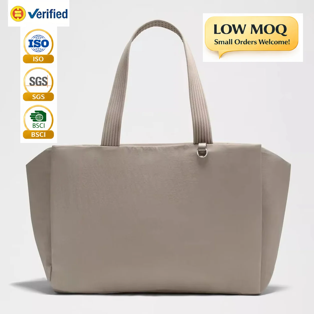 maatwerk nylon laptop totetas