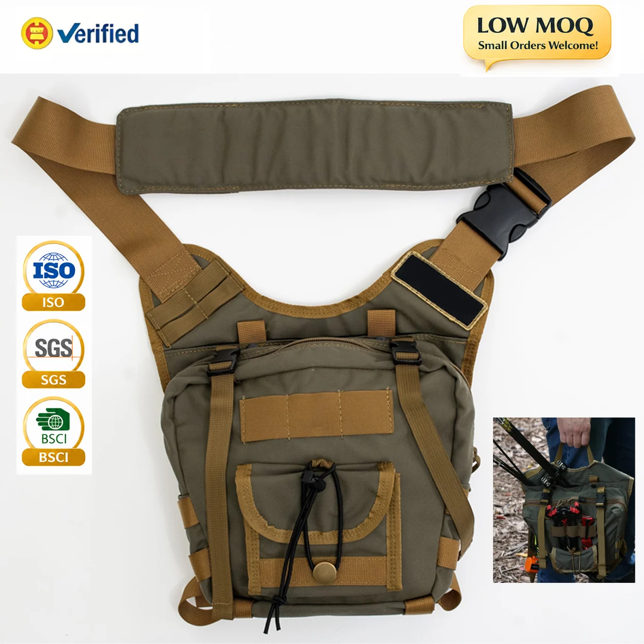 Custom Polyester Outdoor Shoulder Bag