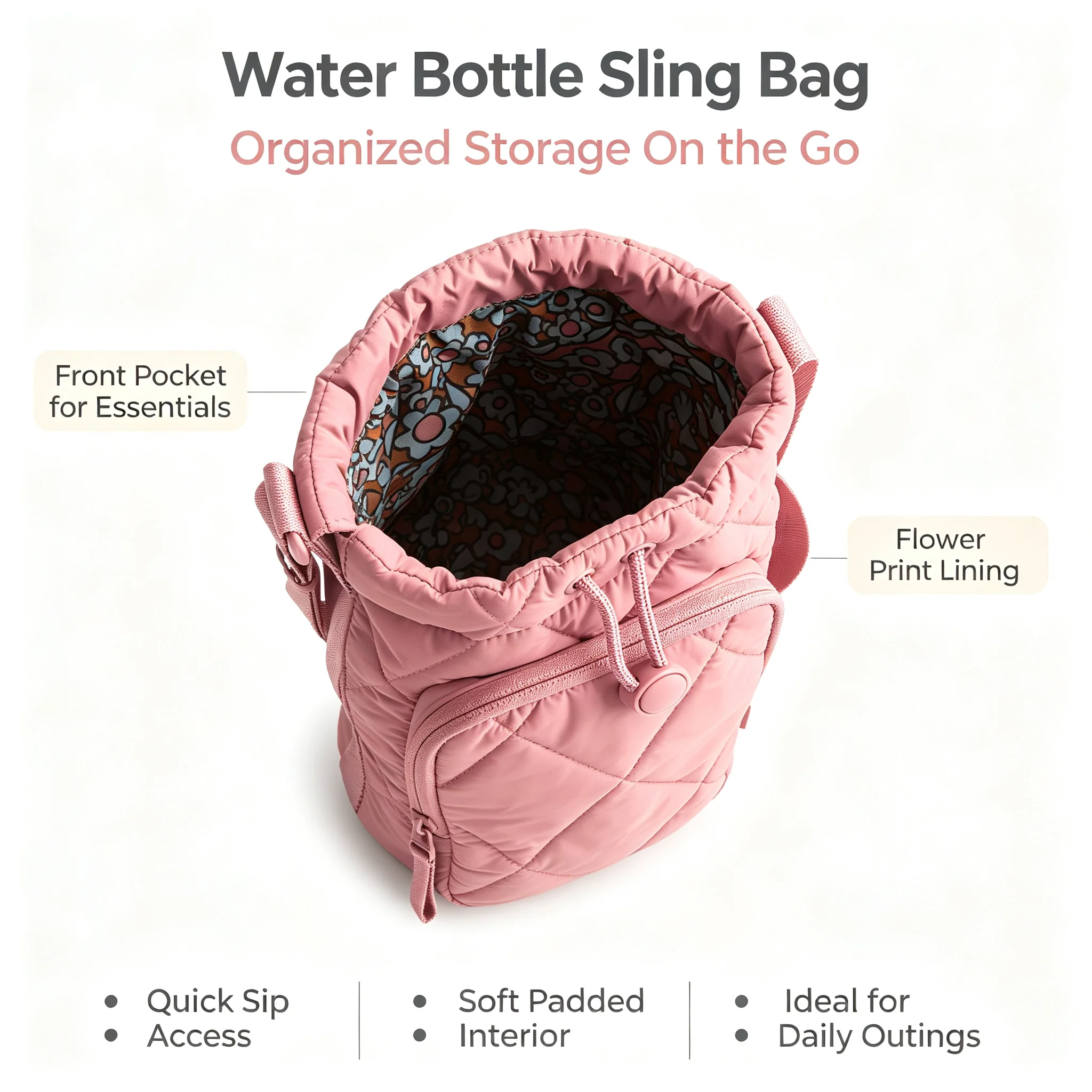 Sac bouteille en tissu Oxford
