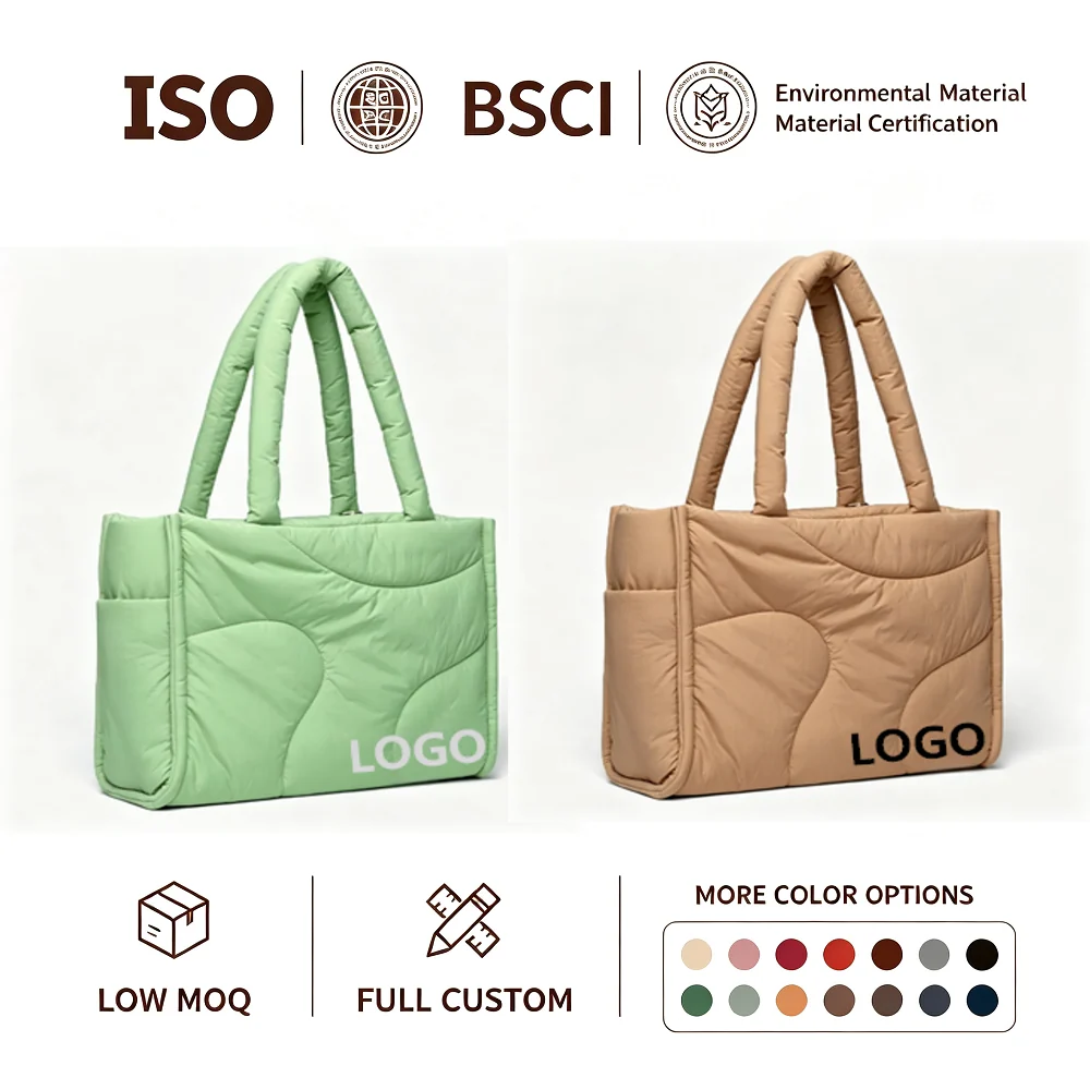 Custom Nylon Tote Bag clean product or use-scene view