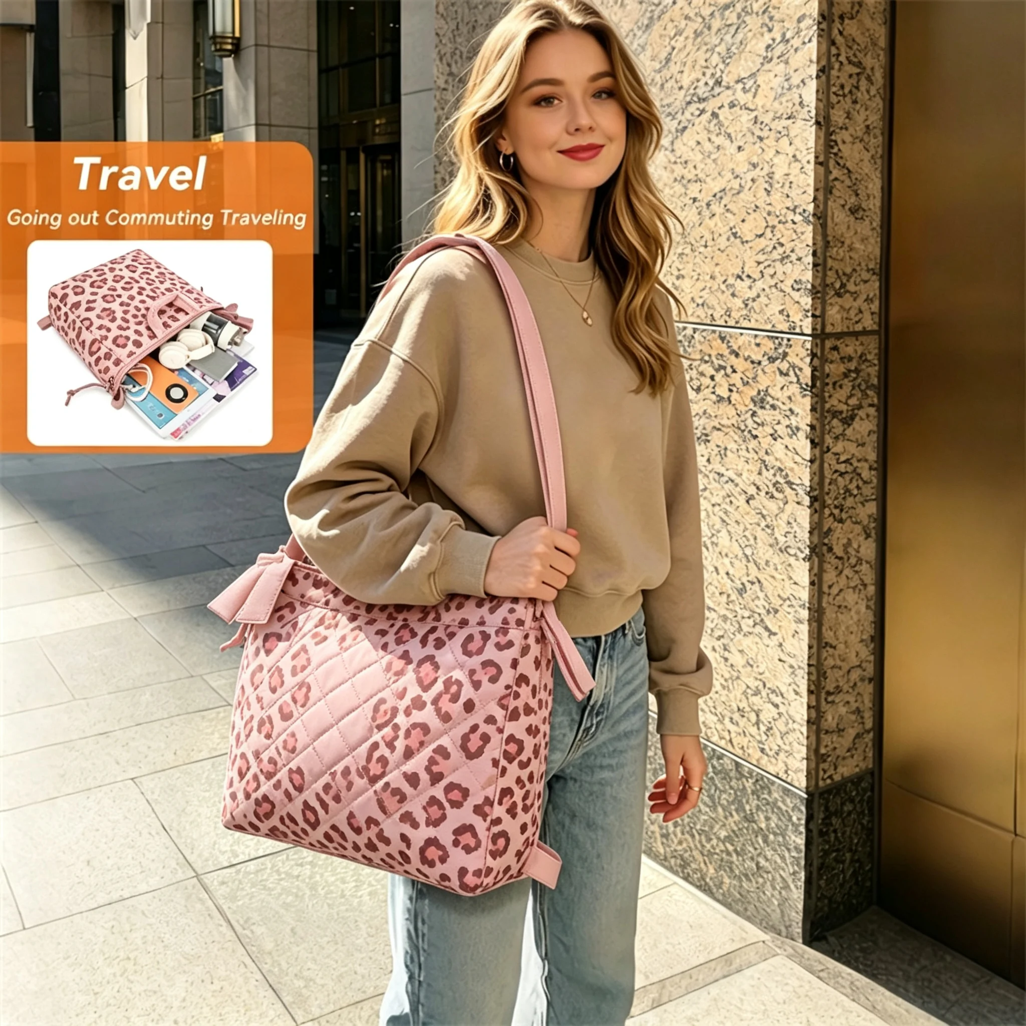 Custom Quilted Travel Duffel Bag