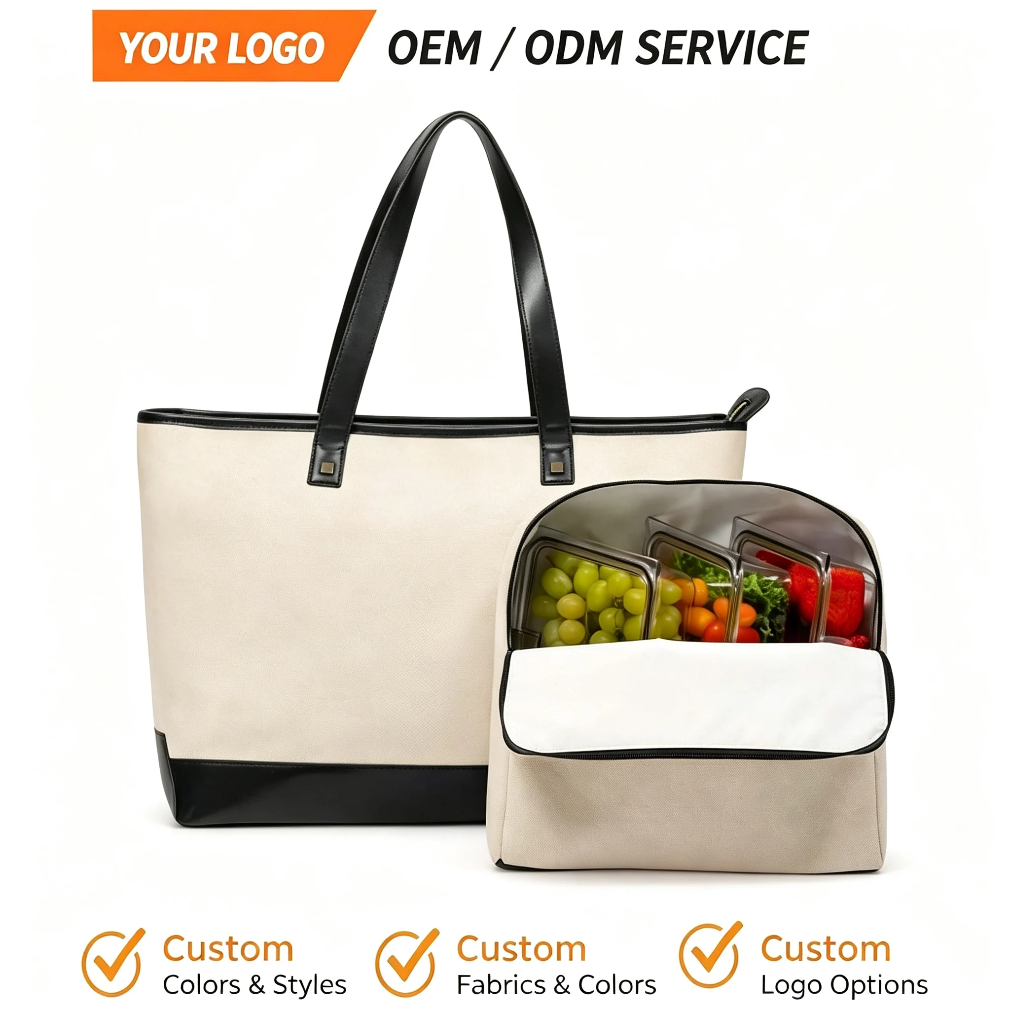 Custom Canvas Tote Bag clean product or use-scene view