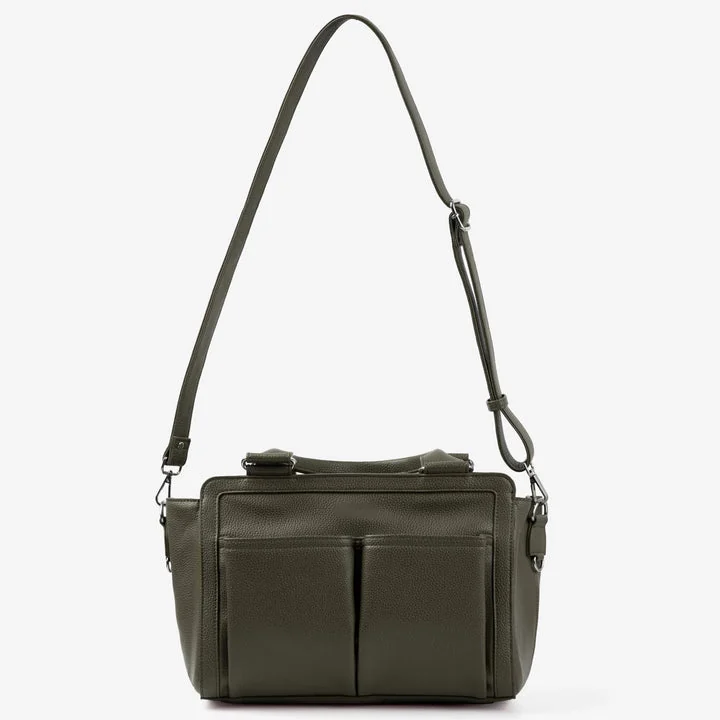 Custom PU Leather Tote Diaper Bag clean product or use-scene view