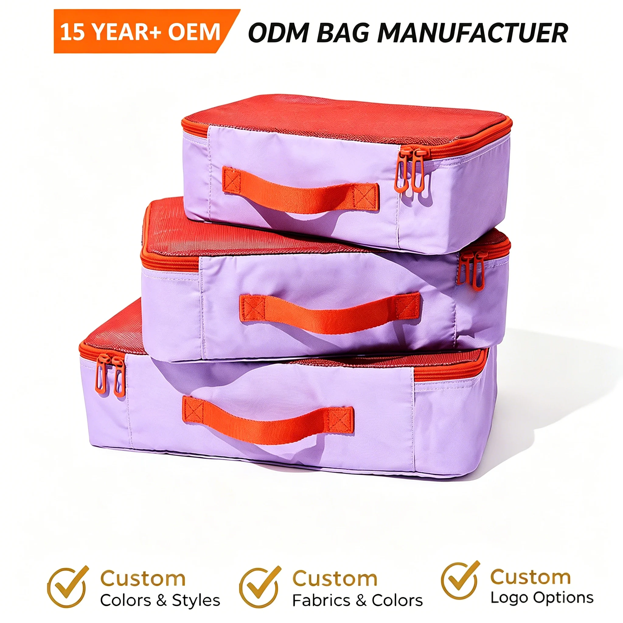 Custom Travel Packing Cube Set clean product or use-scene view