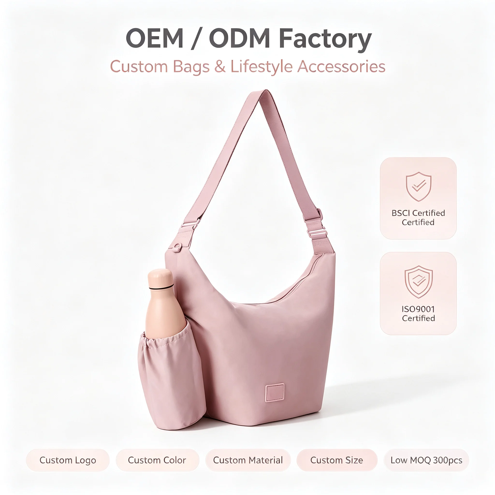 Custom Nylon Gym Duffle Bag clean product or use-scene view
