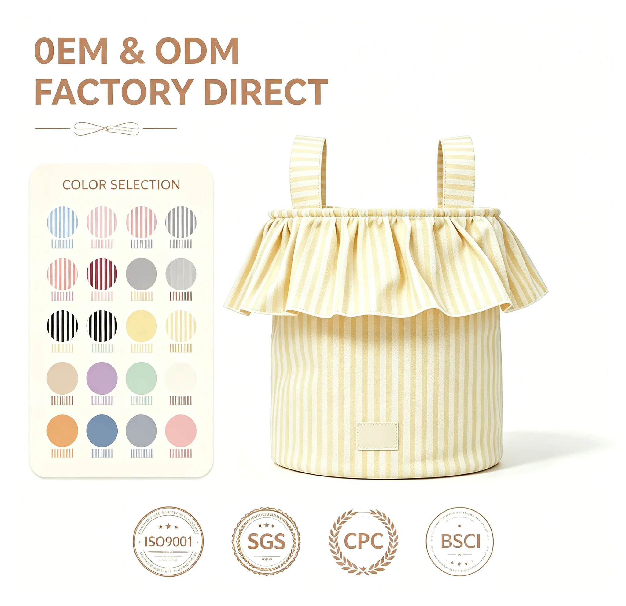 Sac pour poussette en coton