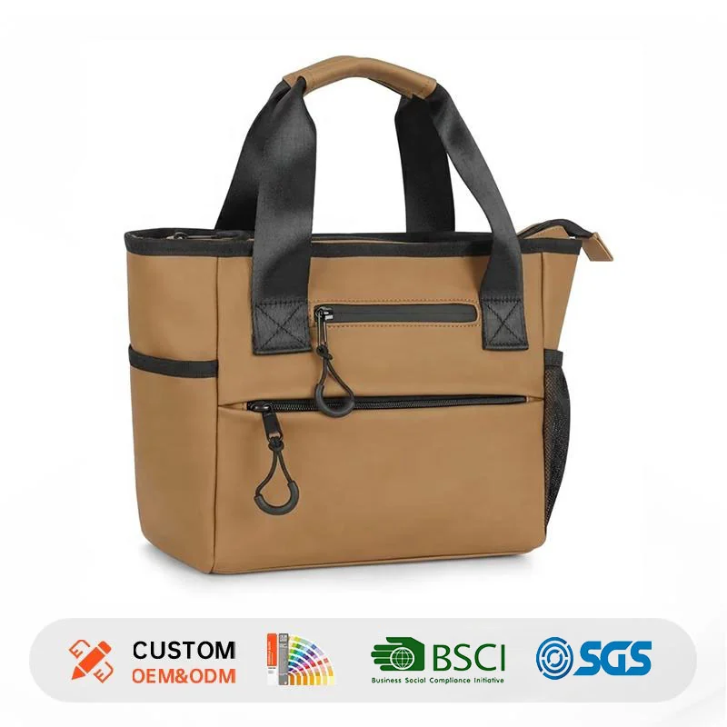Custom Reusable Zipper Tote Bag clean product or use-scene view