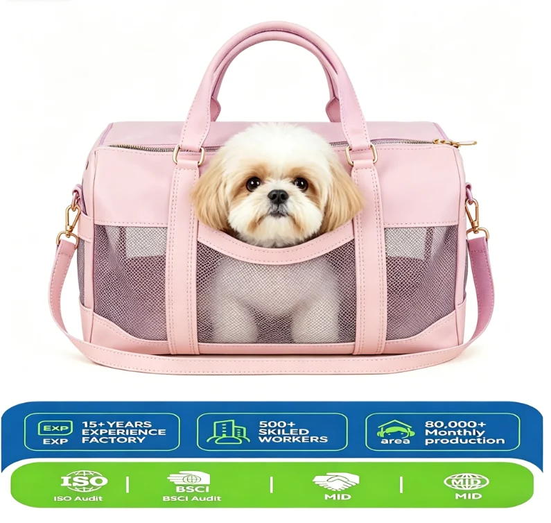 Custom Soft-Sided Pet Travel Carrier clean product or use-scene view