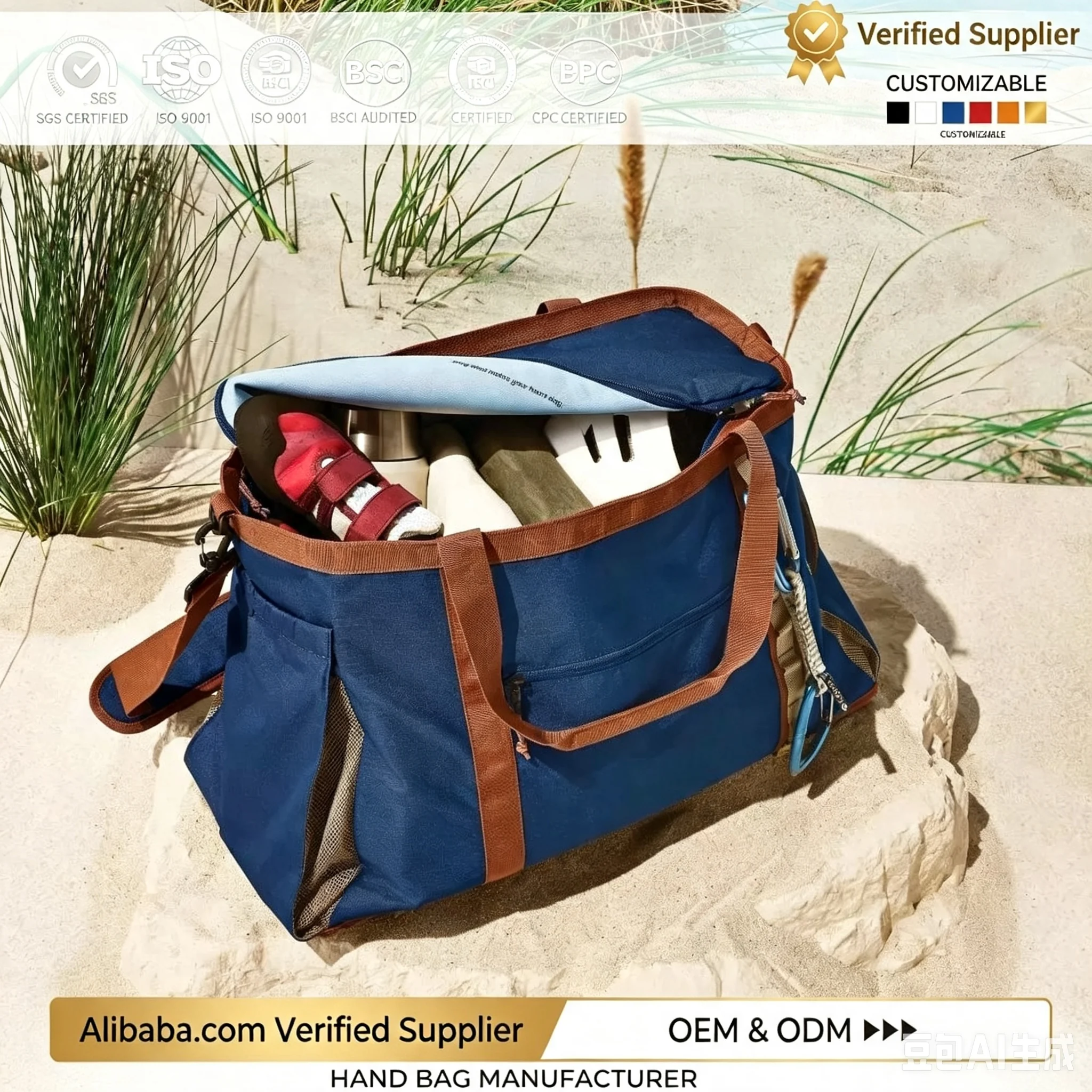 Custom Women Sports Gym Bag