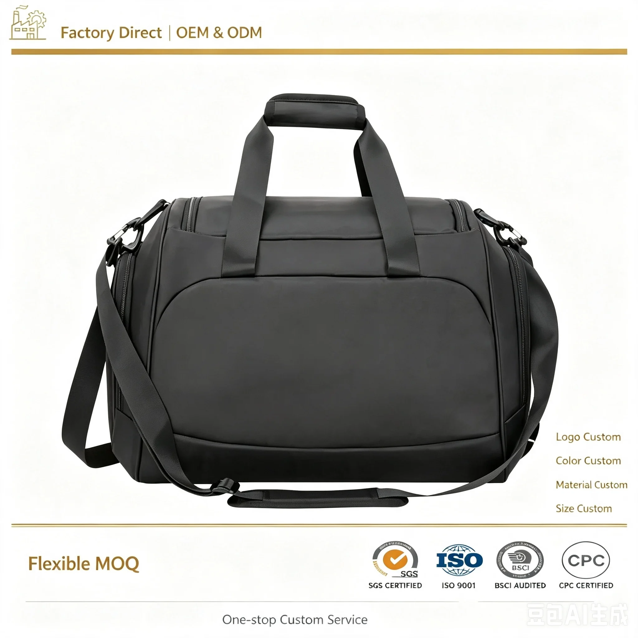 Custom Weekender Travel Duffel Bag