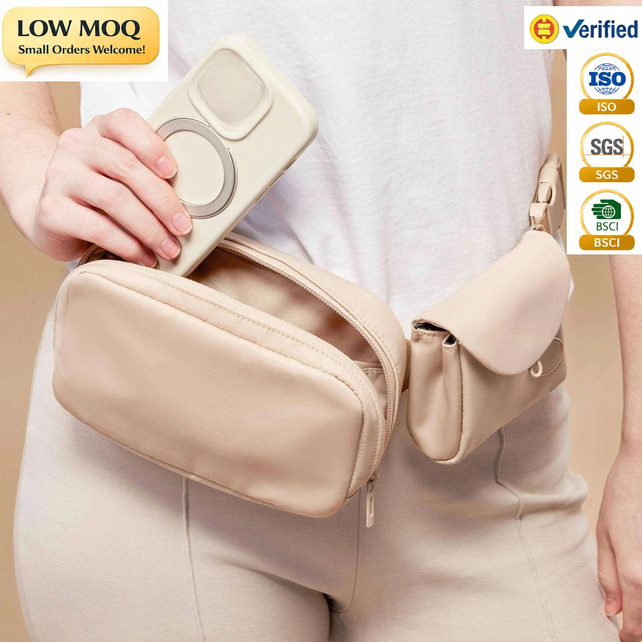 Custom Dog Walking Waist Bag clean product or use-scene view