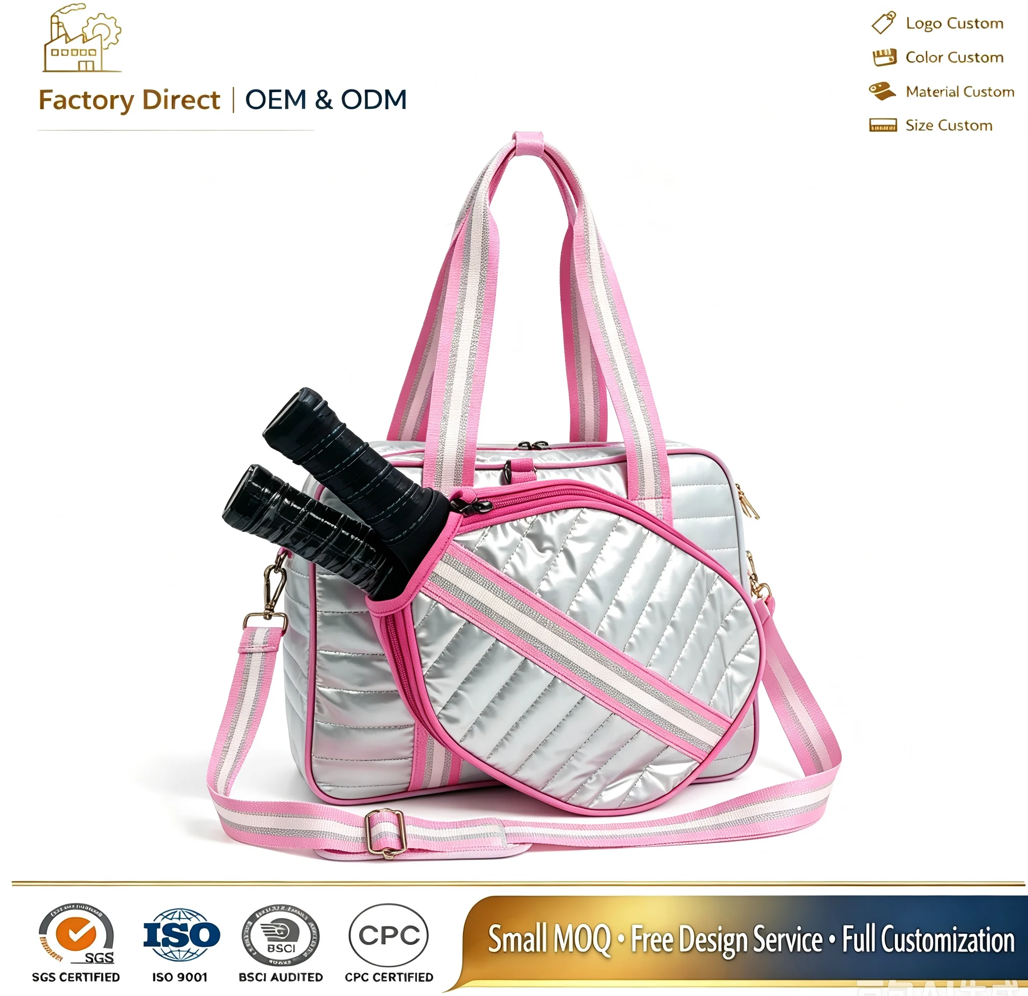 borsa racchette personalizzata