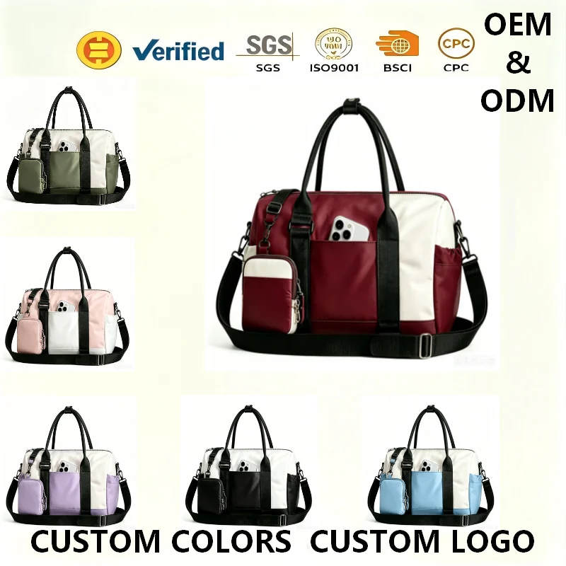Custom heavy duty gym travel duffle for private label bag manufacturing