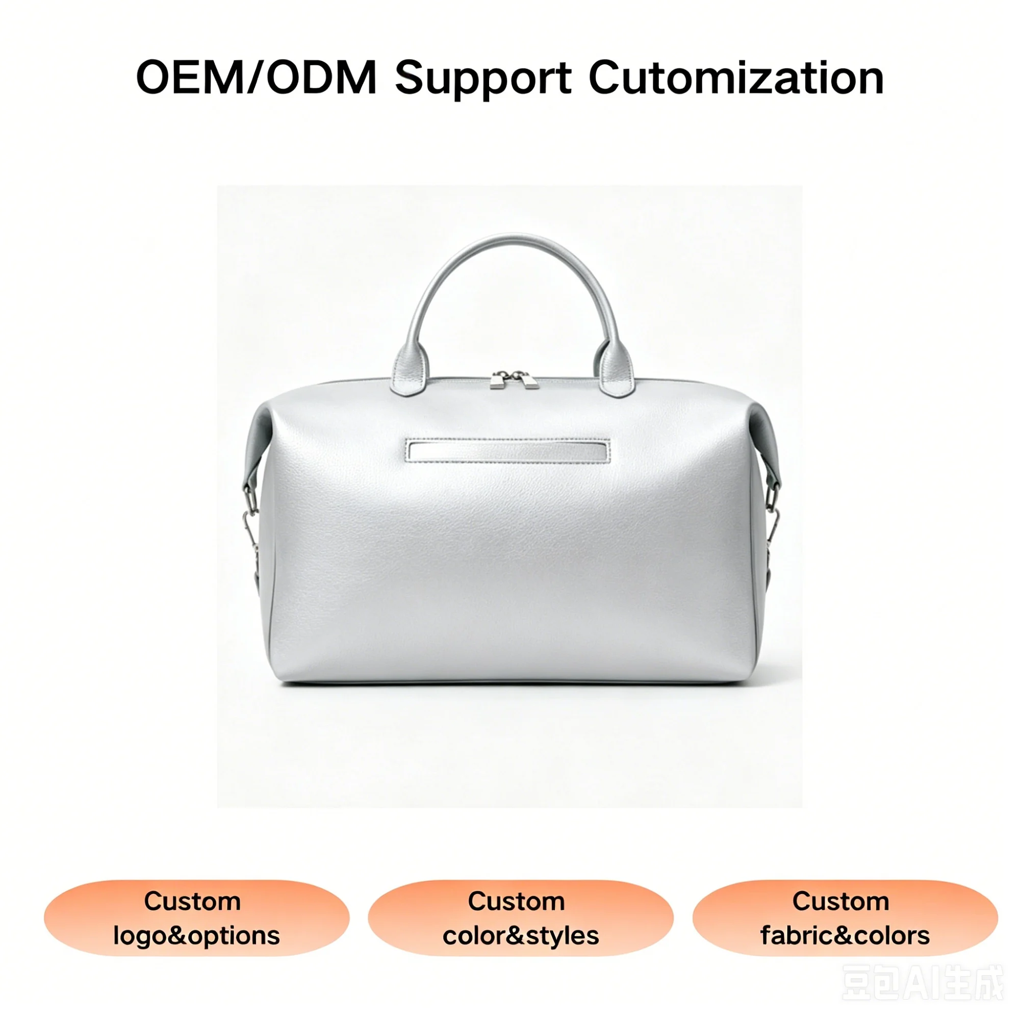 Custom bottle pocket diaper backpack for private label bag manufacturing