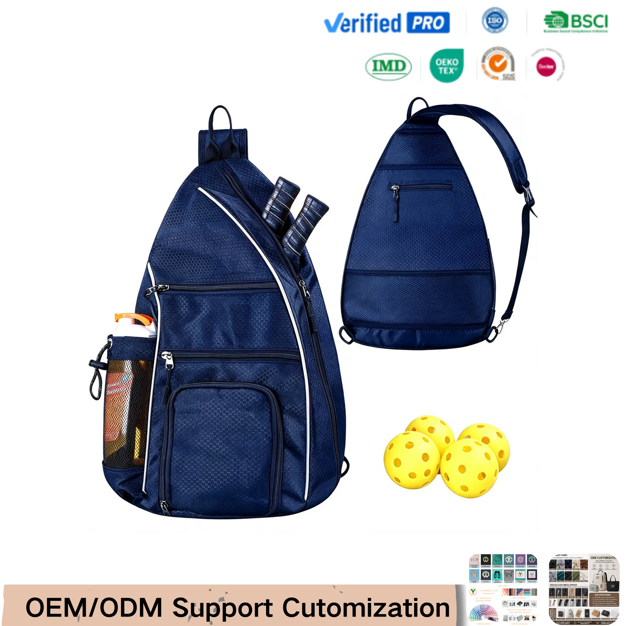 zaino pickleball personalizzato