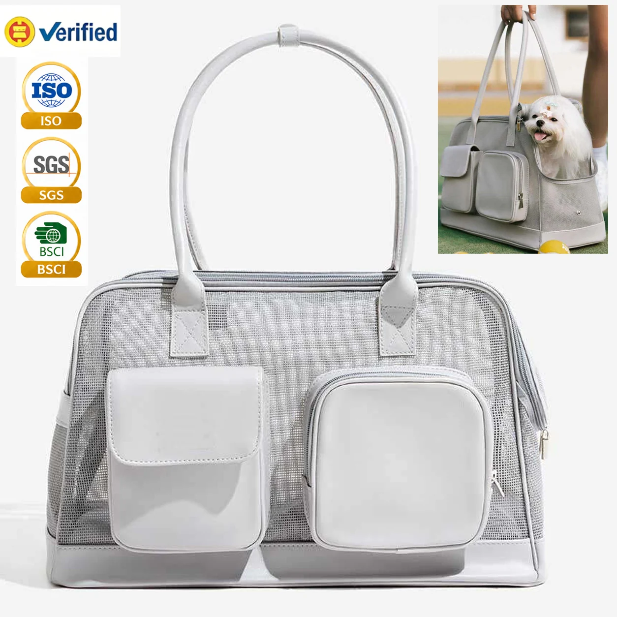 Custom Nylon Pet Carrier Tote