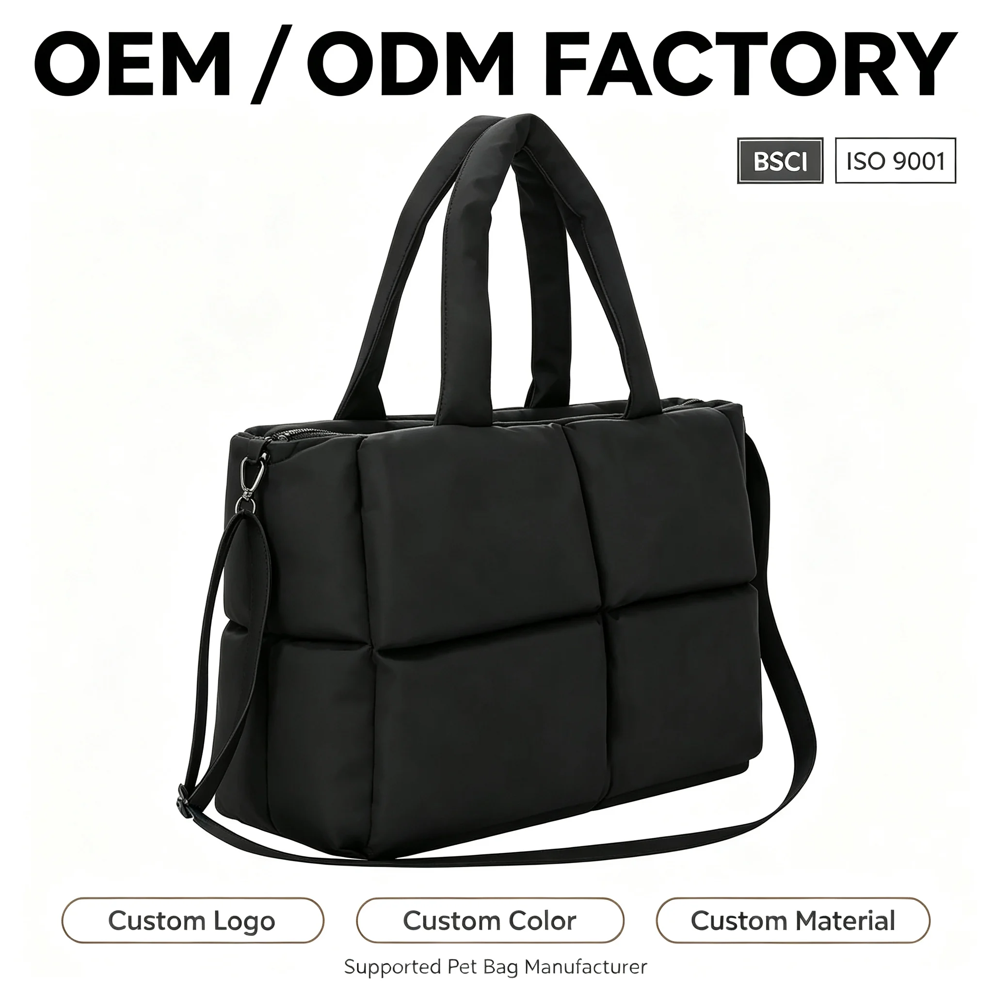Custom Puffer Laptop Tote Bag