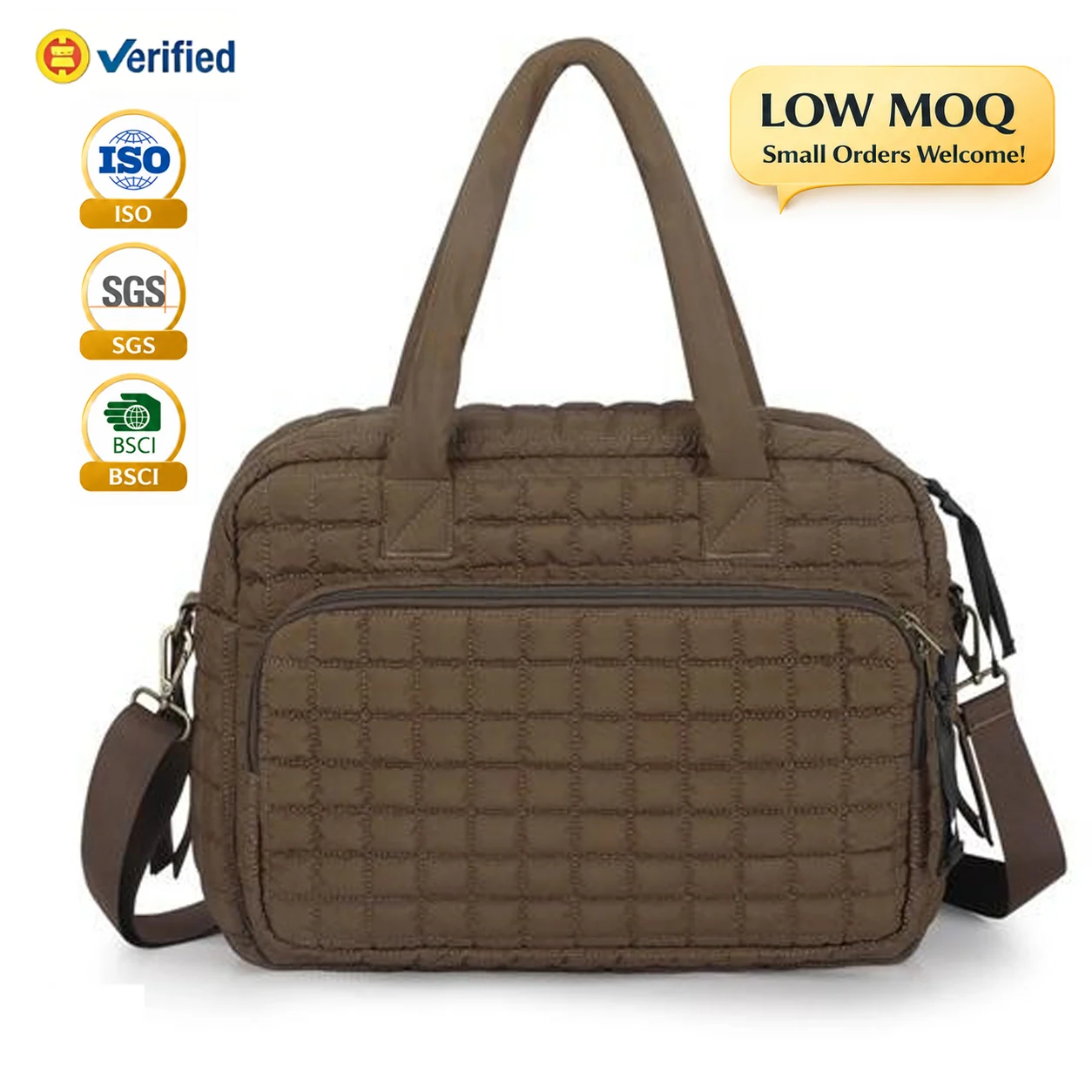 Custom portable diaper tote bag for private label bag manufacturing