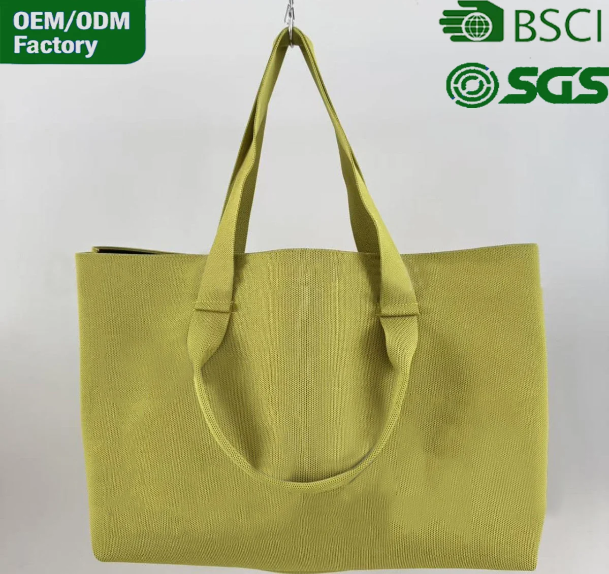 Custom Foldable Knitted Tote Bag