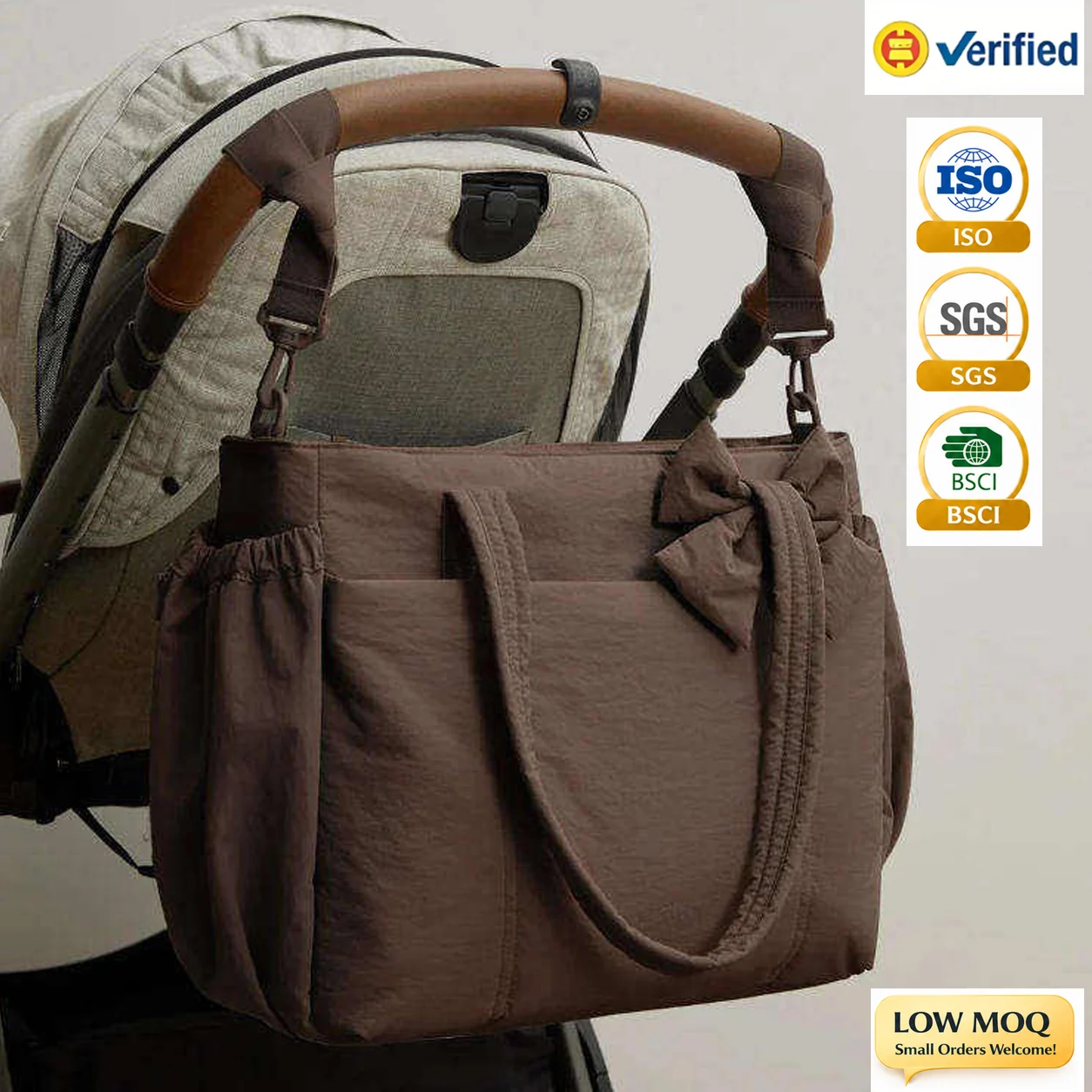 Custom baby stroller organizer tote for private label bag manufacturing