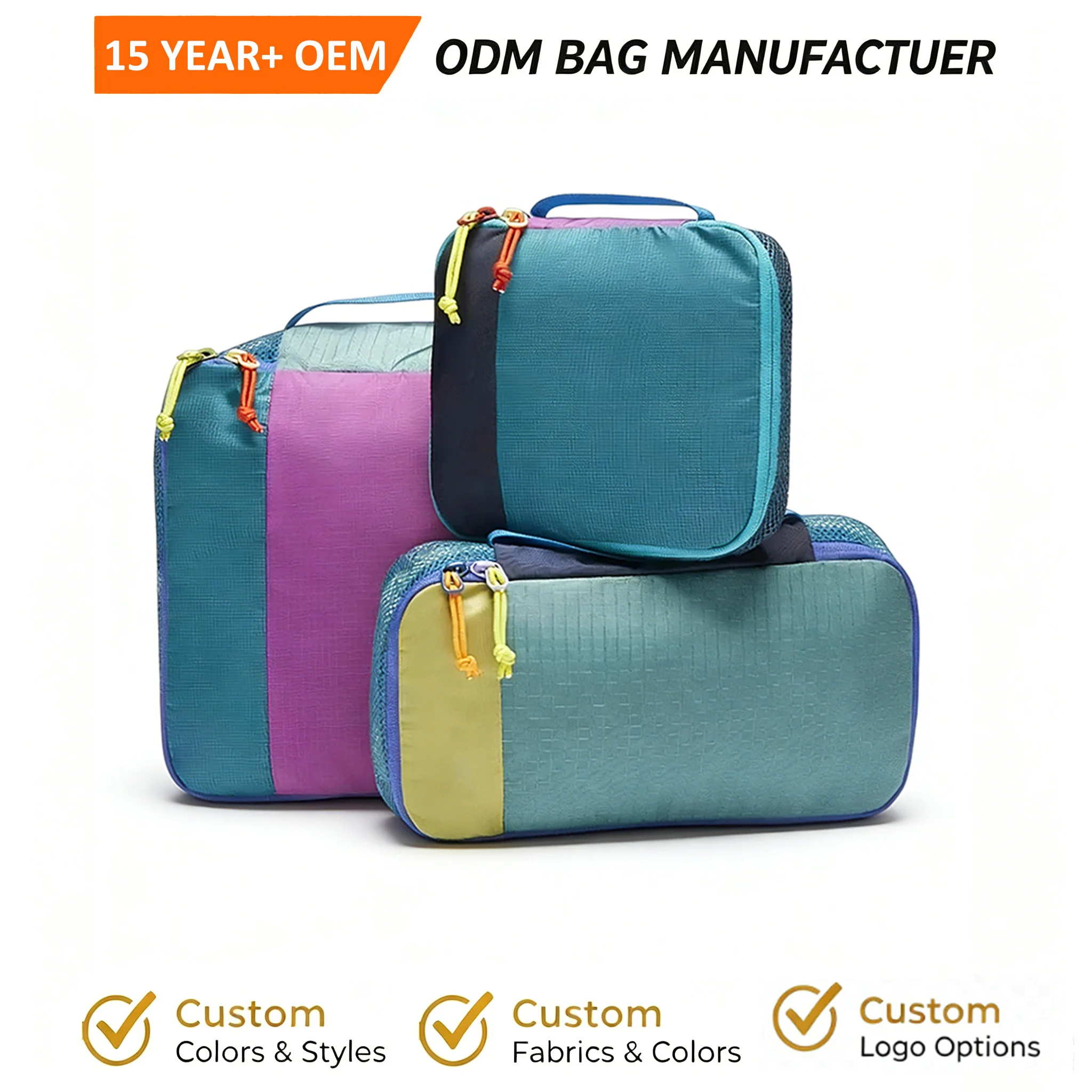 Custom Travel Packing Cubes Set