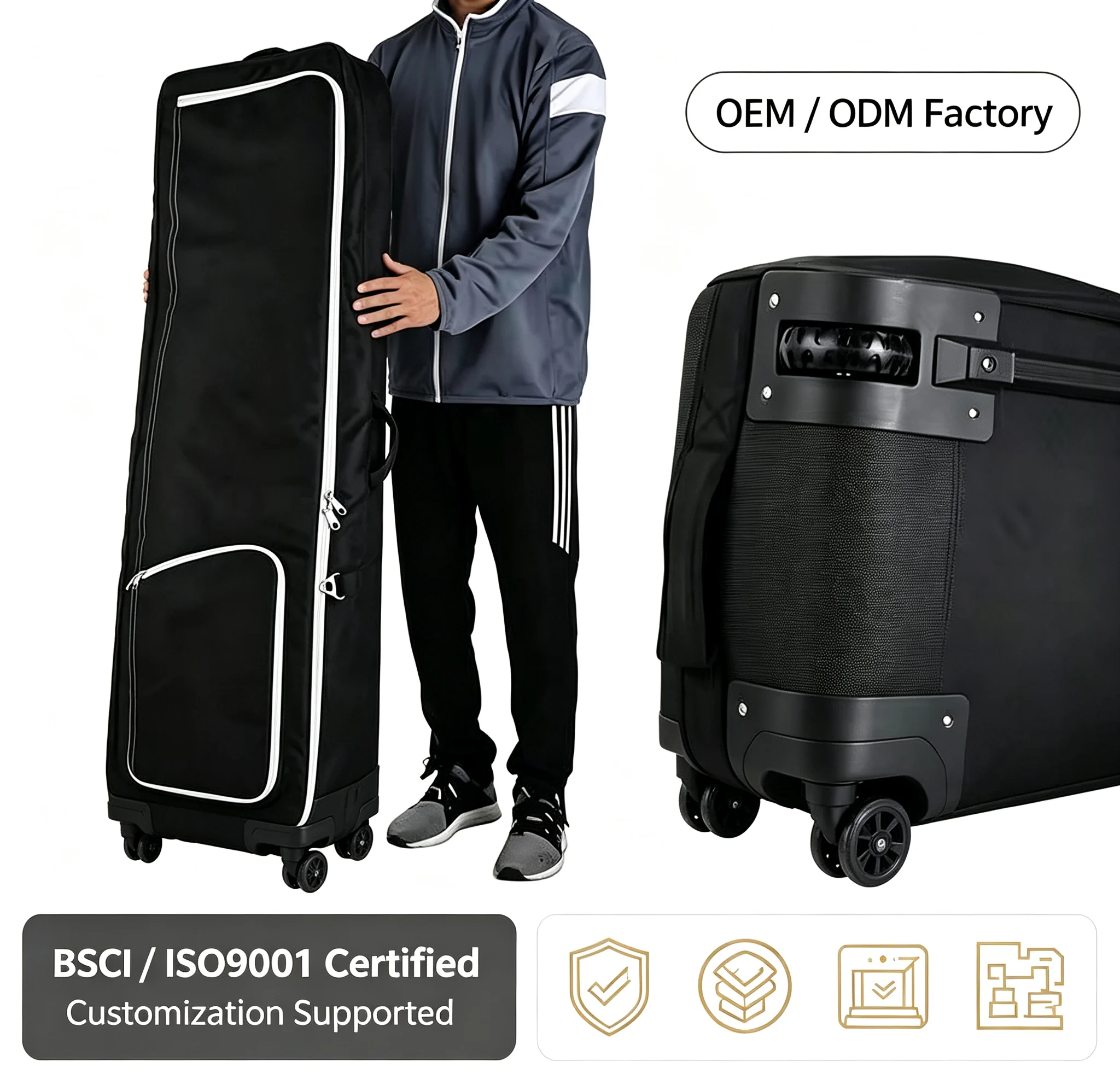 custodia con ruote personalizzata
