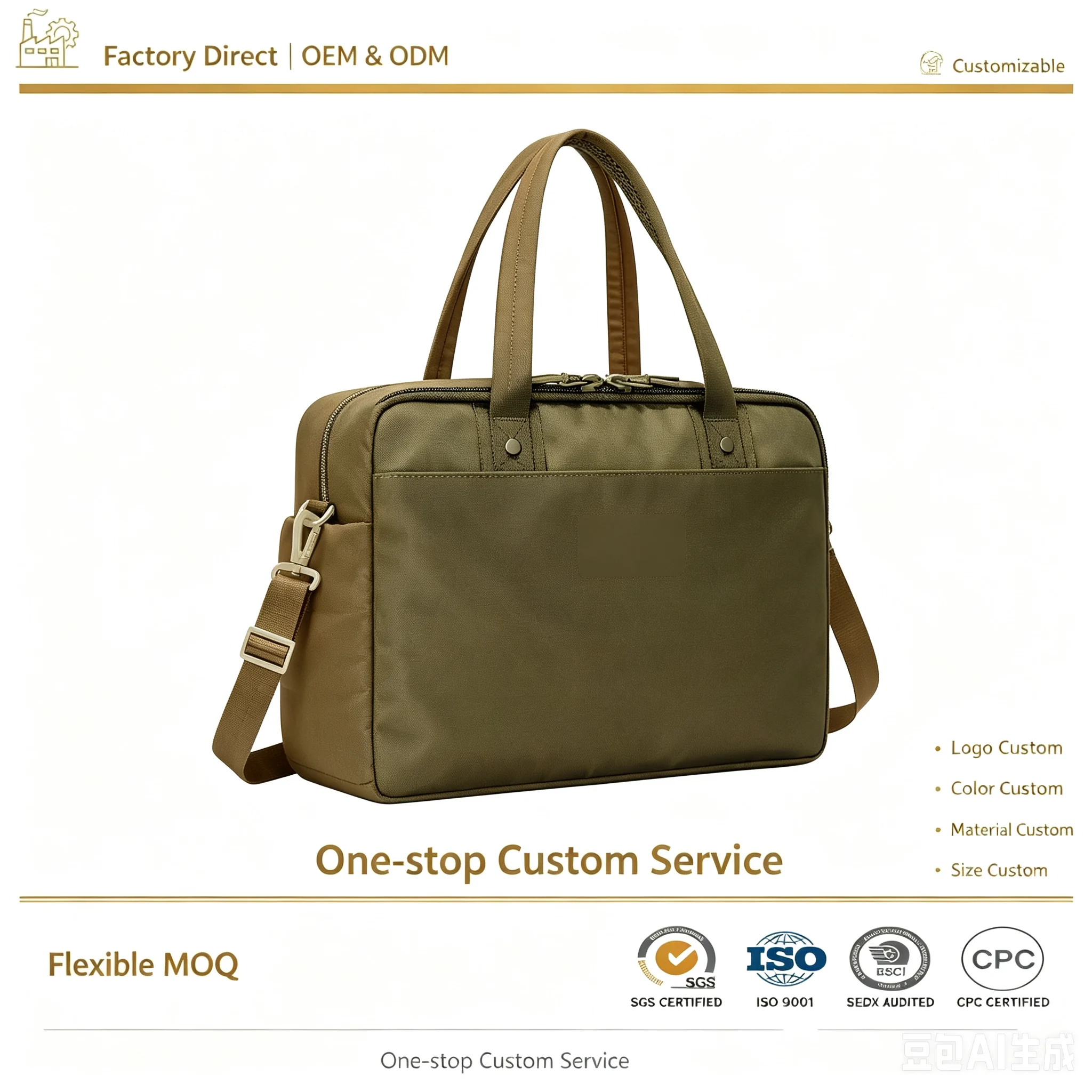 borsa tote tattico personalizzata