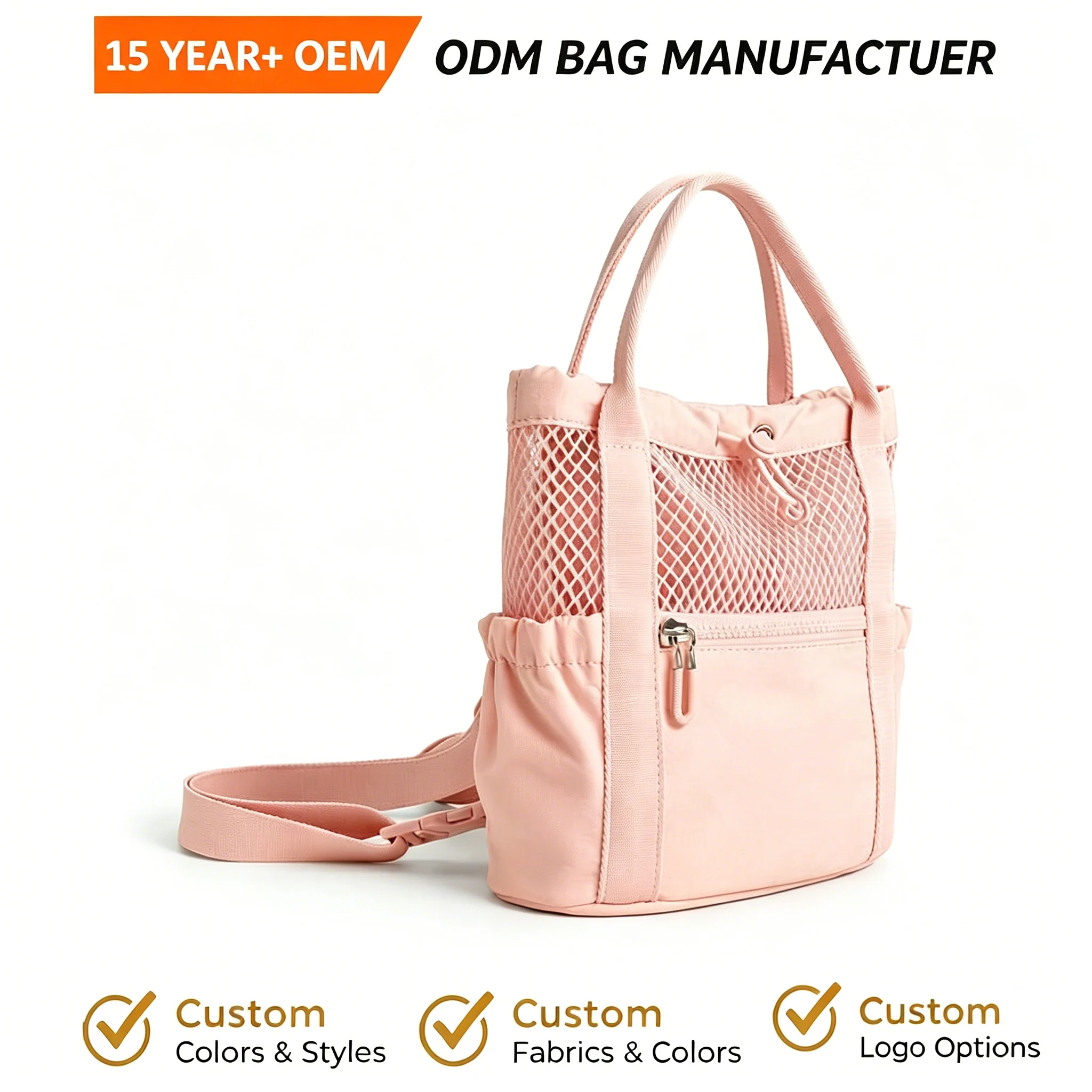 maatwerk nylon crossbodytas
