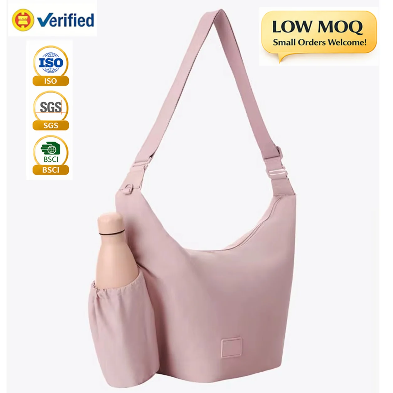 Custom Fashion Nylon Large Crossbody Bag Unisex Yoga