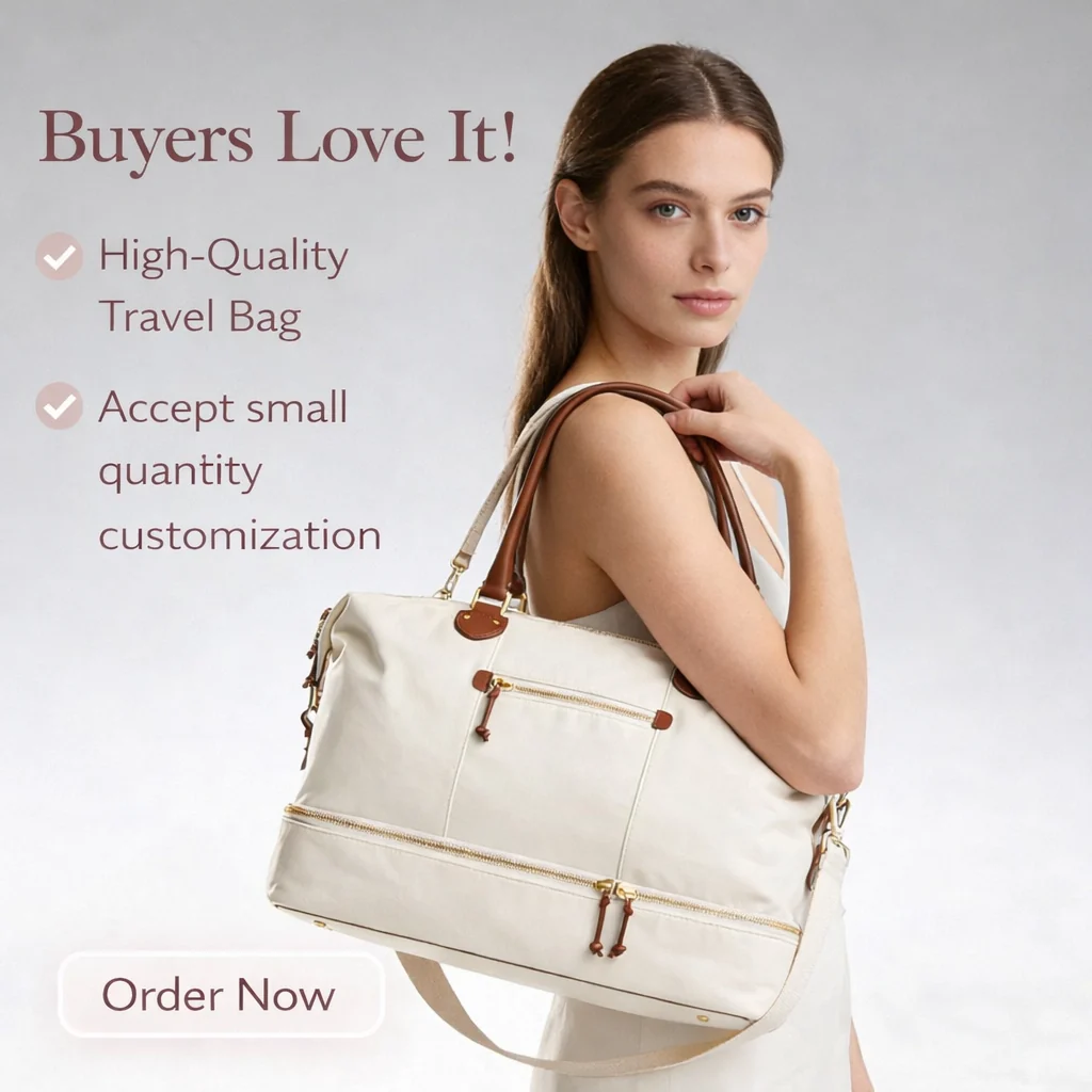 Custom Fashion Heavy Duty Foldable Weekender Travel Duffle