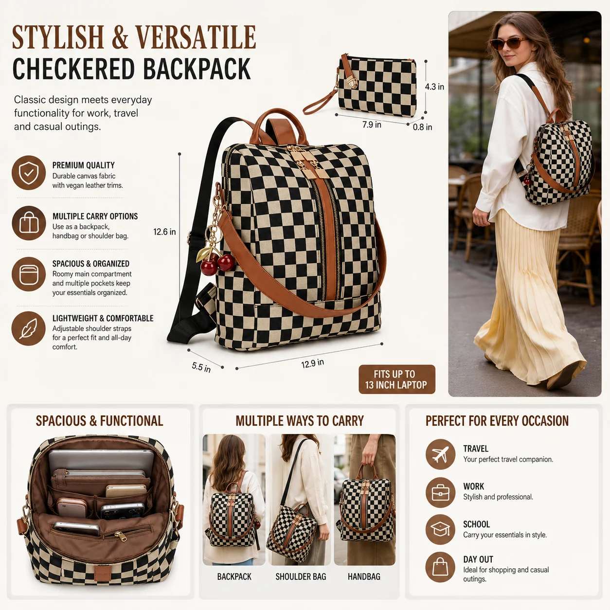 Sac de rangement en nylon