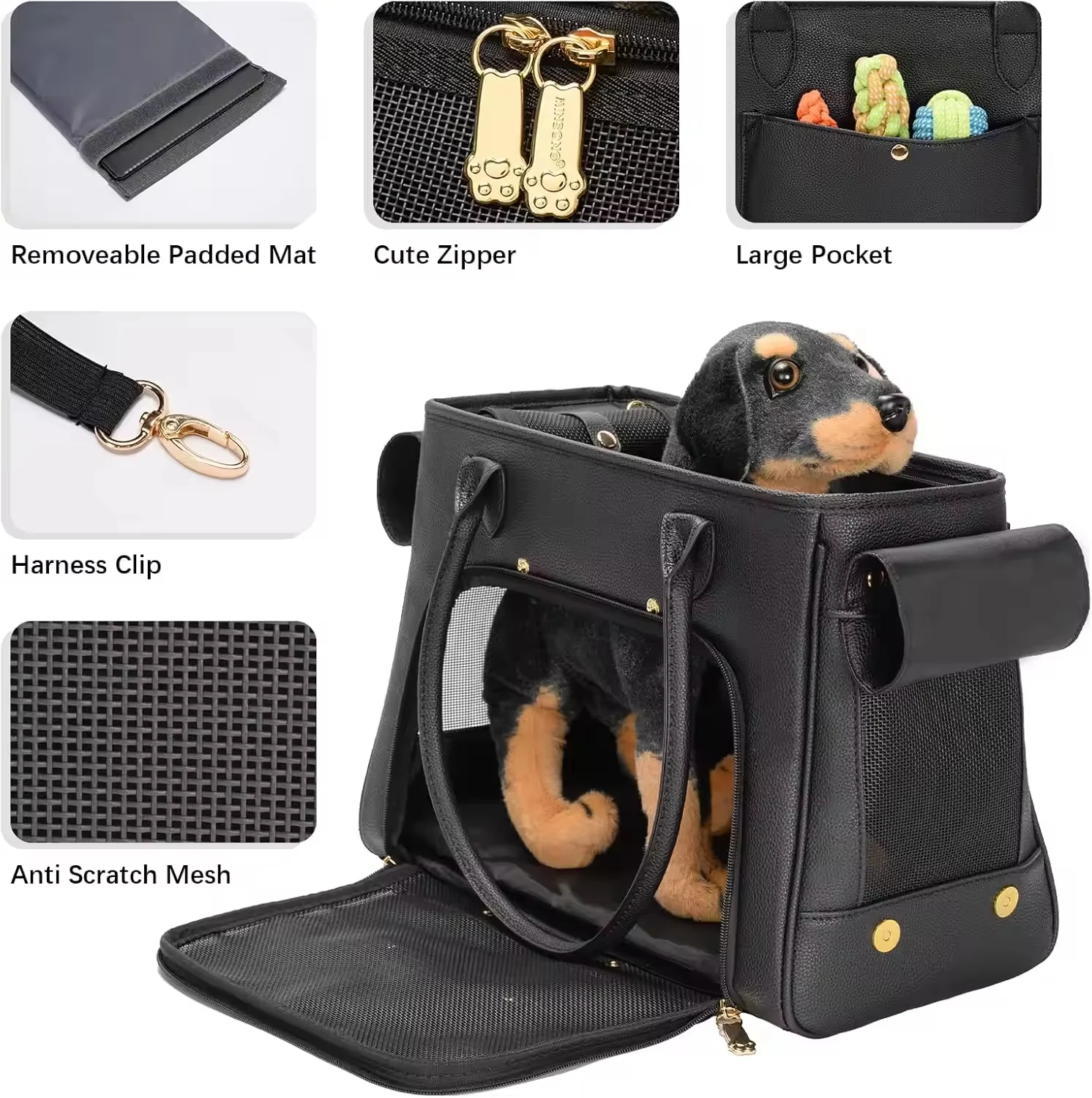 Sac de transport animal en PU