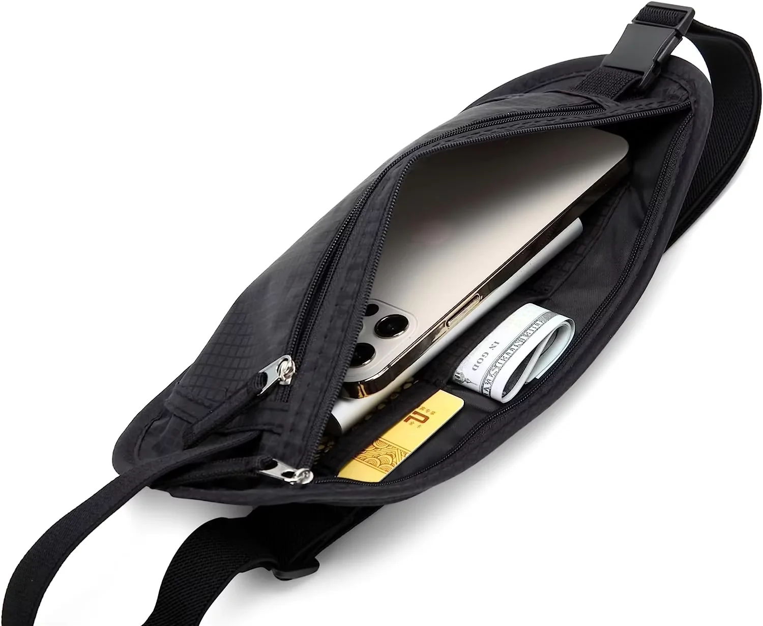 Custom daily-use Nylon Logo Travel Waist Wallets Outdoor for private label bag manufacturing
