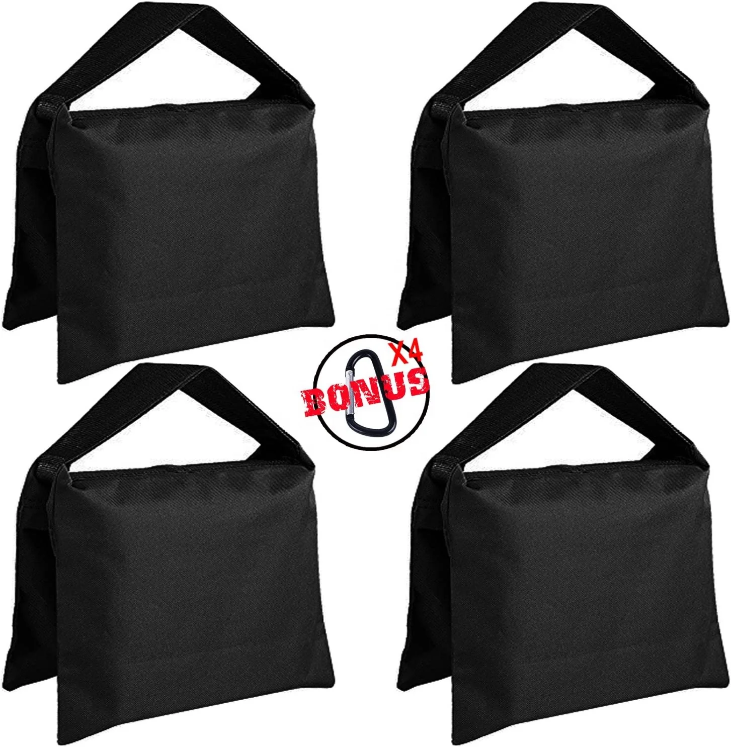 Custom 4 Packs Photographic Weight Empty Sand Bags for private label bag manufacturing