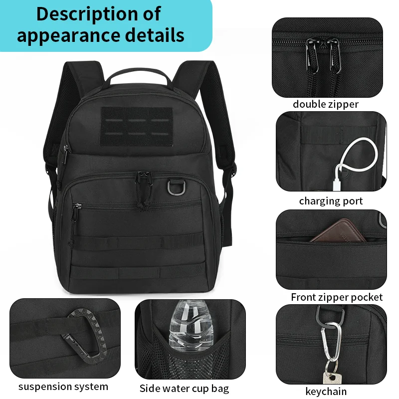 Custom Design daily-use Backpack Large Capacity Video DSLR for private label bag manufacturing