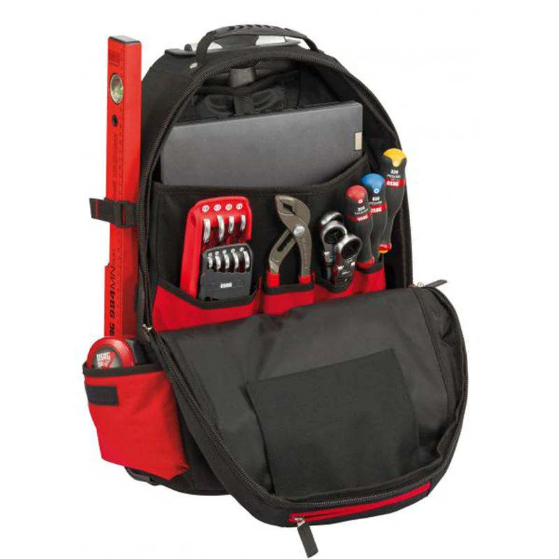 Custom Heavy Duty Wheeled Tool Backpack Rolling Electrical for private label bag manufacturing