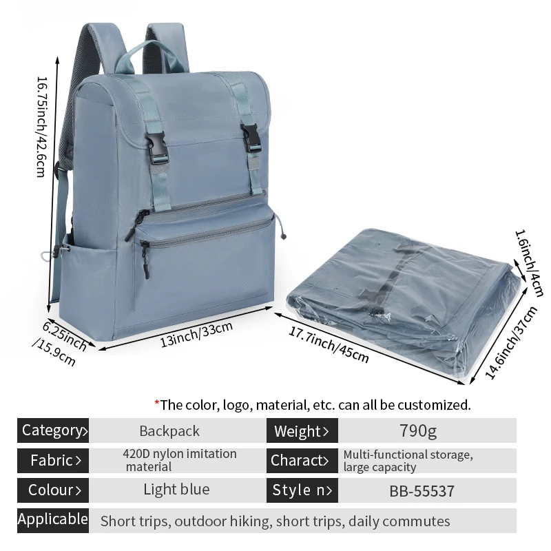 Sac à dos ordinateur en nylon zippé